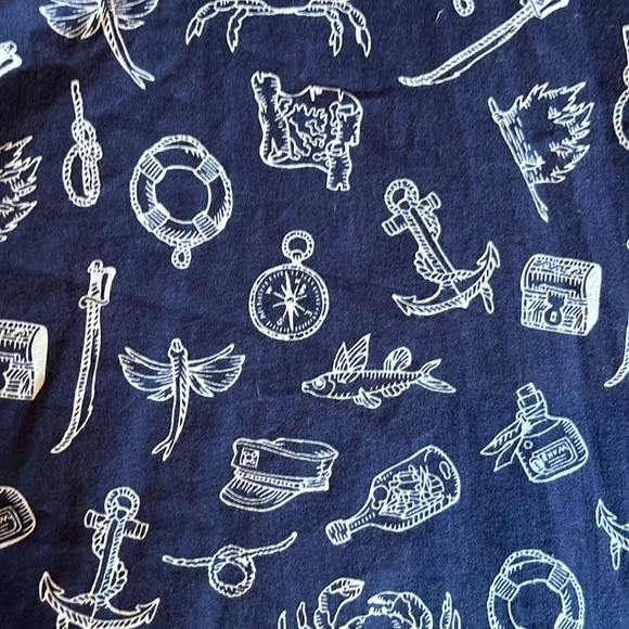 Navy cotton swing dress by Hell Bunny size S like new with pockets! - Picture 2 of 3